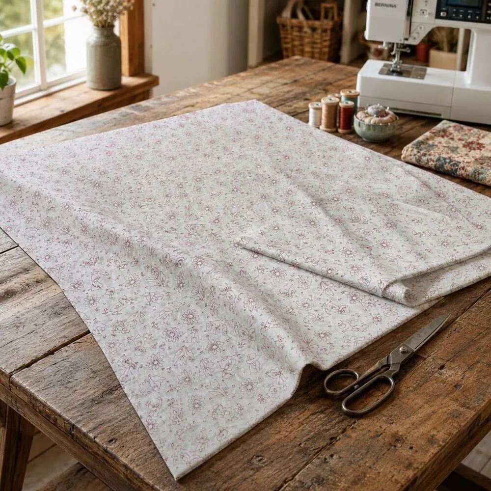 Faye Liverman Burgos/Marcus Bros Red"Sunbonnet Sue/ Sam"quilt Cotton Back 49”X44